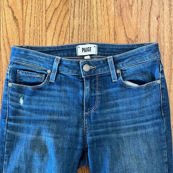 Paige verdugo ankle size 26 women's jeans raw edge - Picture 2 of 9